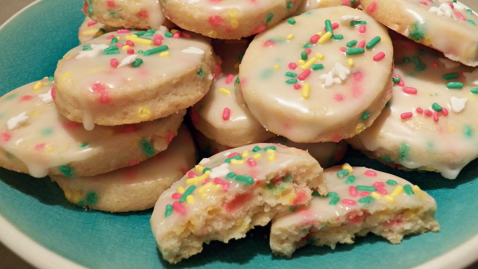 Glazed Funfetti Cookies