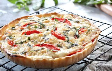Cheesy Tomato and Onion Tart