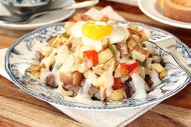 Sheet Pan Home Fries with Steak and Eggs