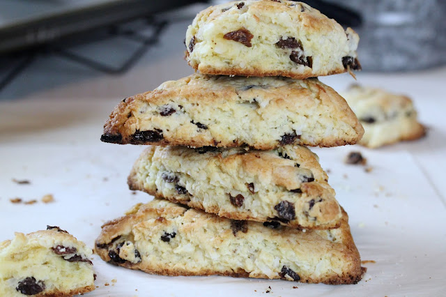 Small Batch Rum Raisin Scones