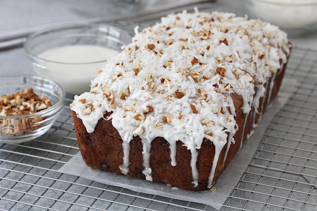 Banana Blueberry Coconut Bread