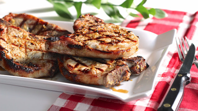 Grilled Lemongrass Pork Chops