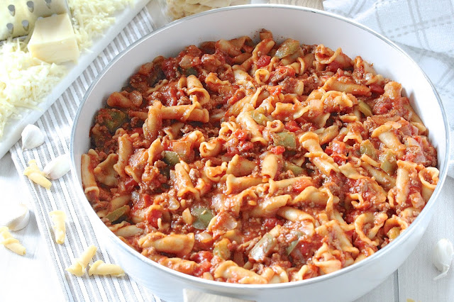 One-Pot Campanelle American Chop Suey