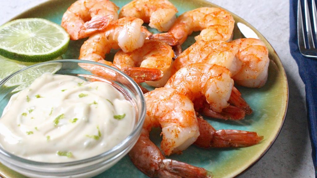 Chipotle Chili Pepper Shrimp with a Limy Dipping Sauce