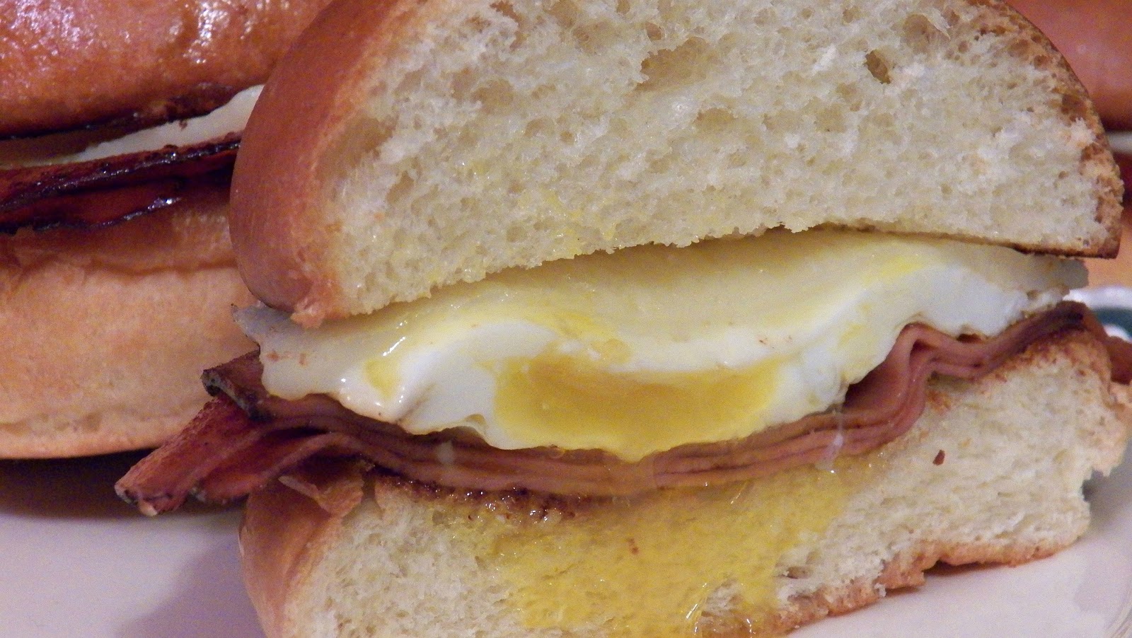 Fried Bologna and Egg Sandwich