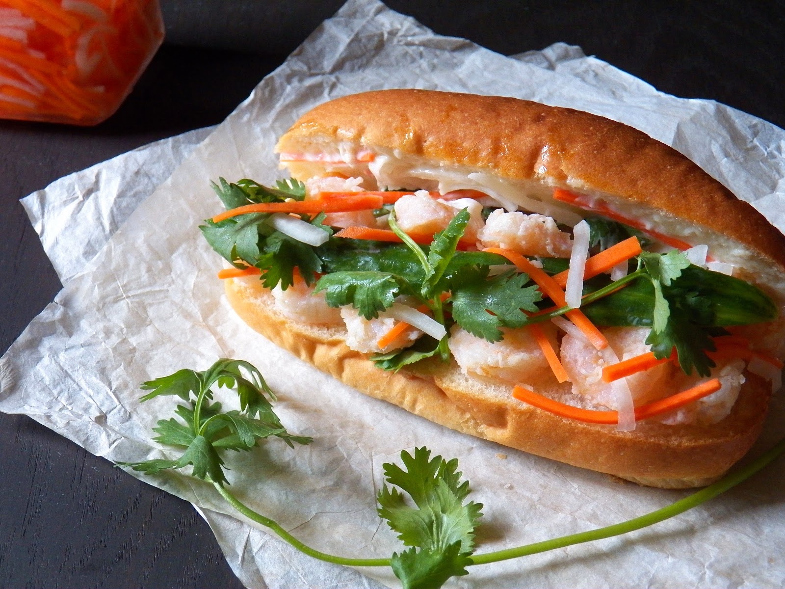 Fried Shrimp Banh Mi