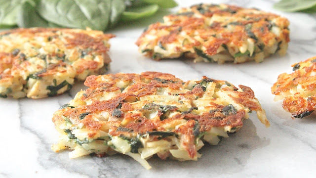 Spinach and Chicken Hash Brown Patties