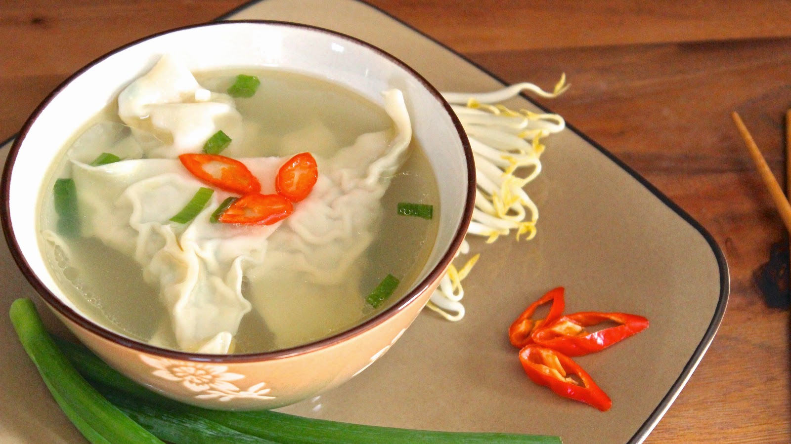 CPork and Shrimp Wonton Soup