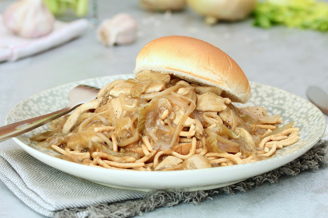 Chicken Chow Mein Sandwich