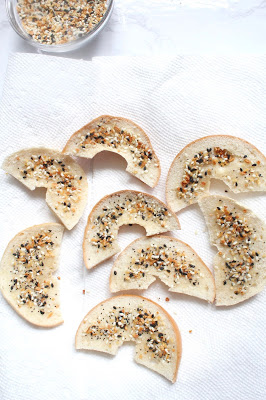 Microwave Everything Bagel Chips