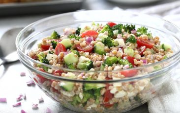 Farro Salad with Red Wine Vinaigrette