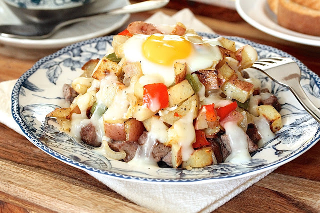 Sheet Pan Home Fries with Steak and Eggs