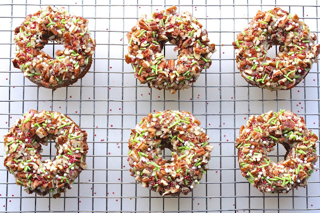 Gingerbread Donuts with Brown Butter Glaze