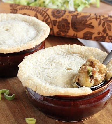 Sausage Gnocchi and Leek Mini Pot Pies