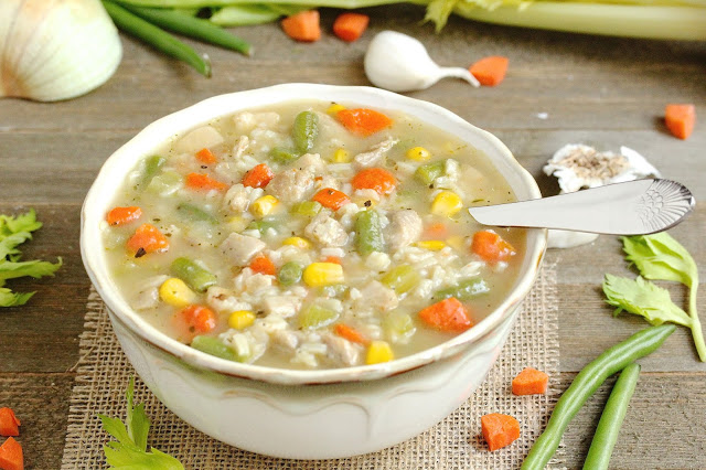 Chicken Vegetable and Rice Soup