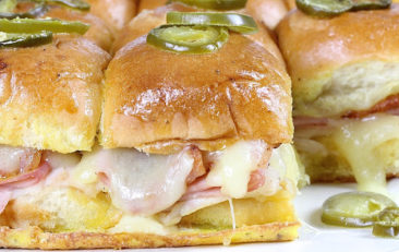 Bacon Monte Cristo Sliders