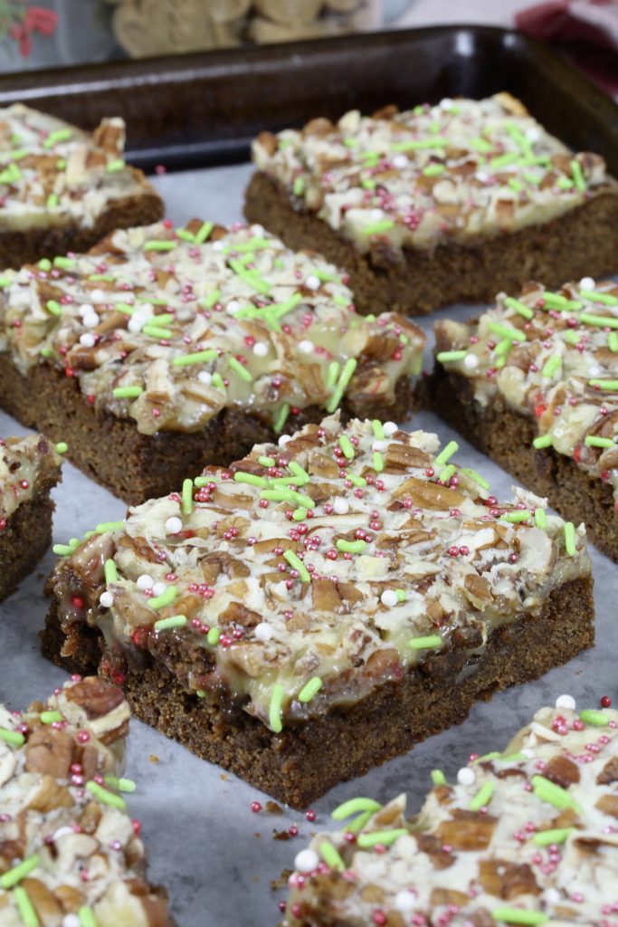 Gingerbread Pecan Bars