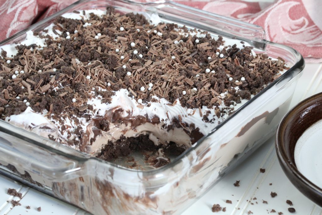 Chocolate Donut Lasagna