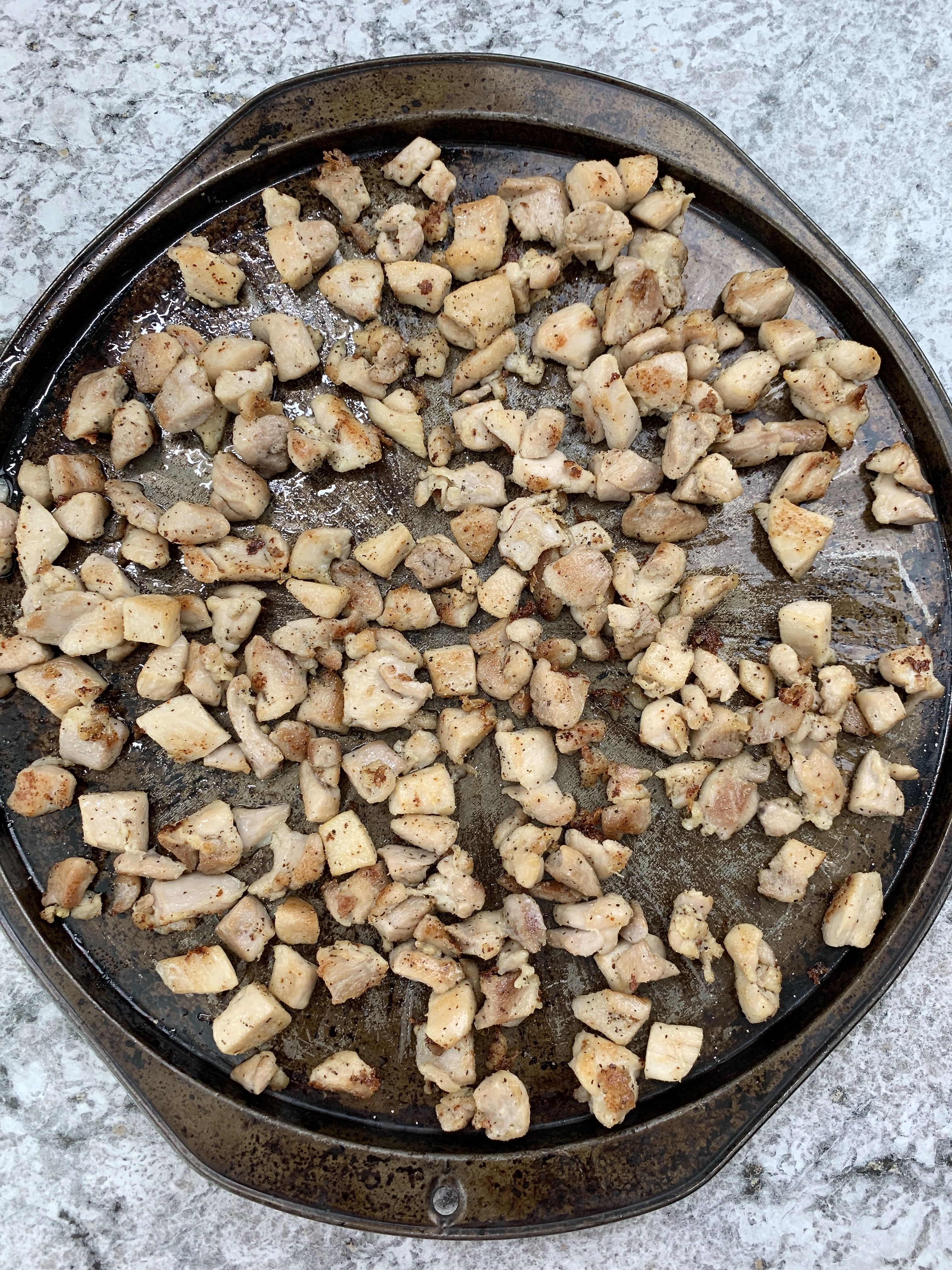 sauted chicken pieces