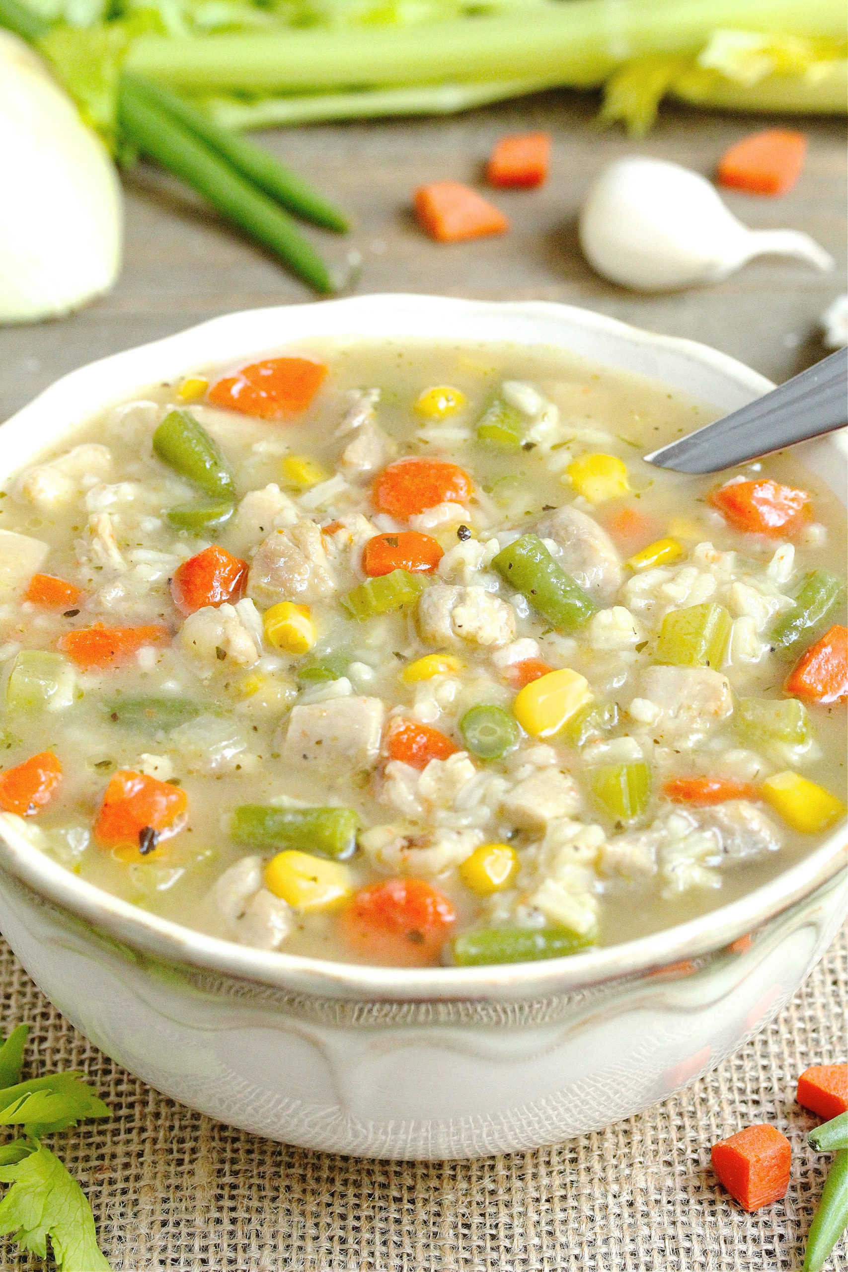 Chicken Vegetable And Rice Soup In Good Flavor 7323