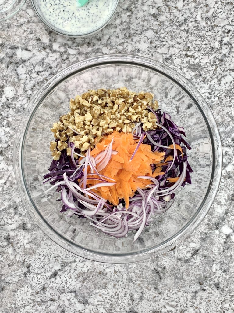 Red Cabbage and Apple Slaw