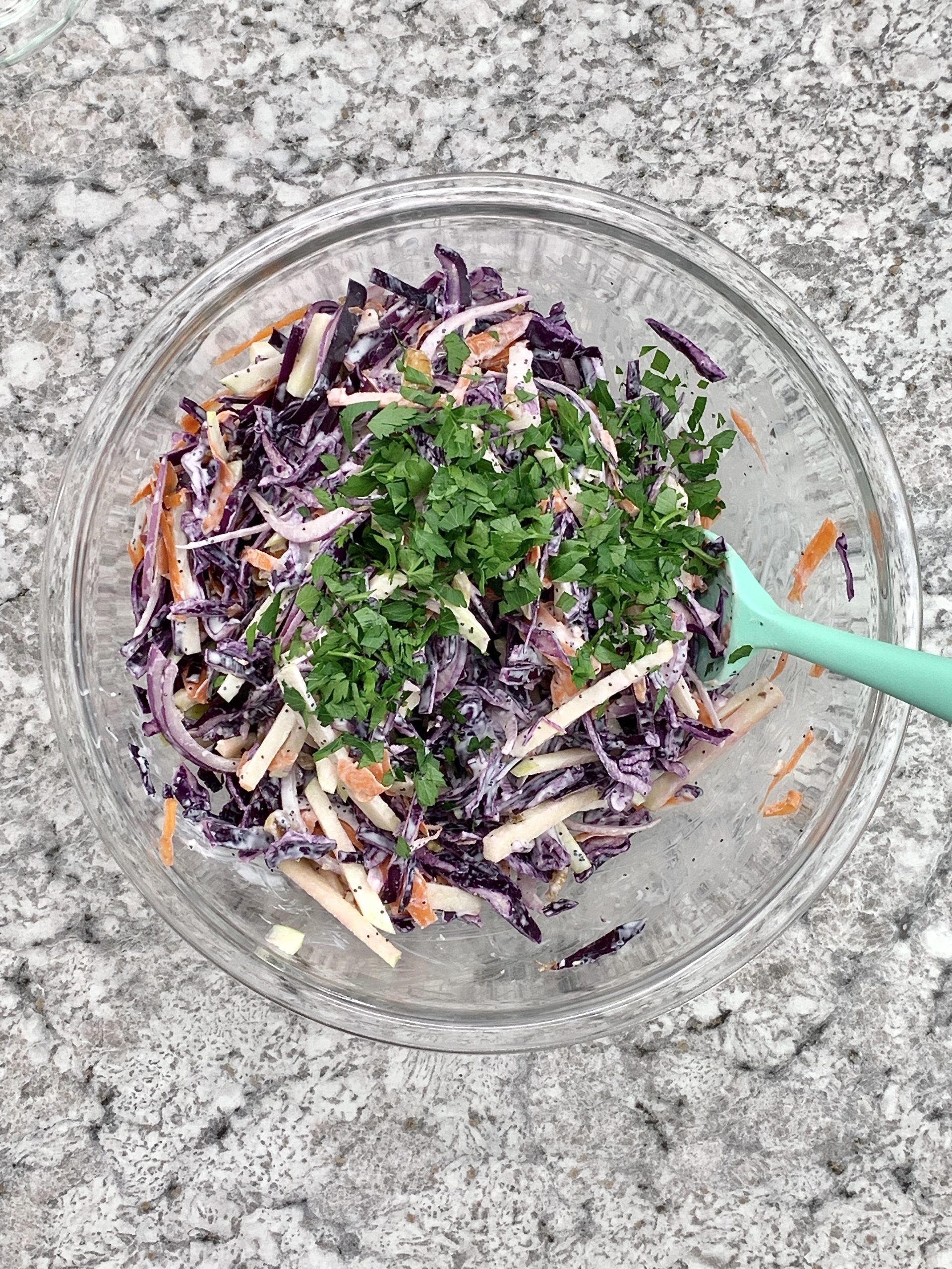 Red Cabbage and Apple Slaw