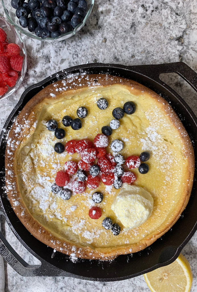 Skillet Berry Baked Pancake