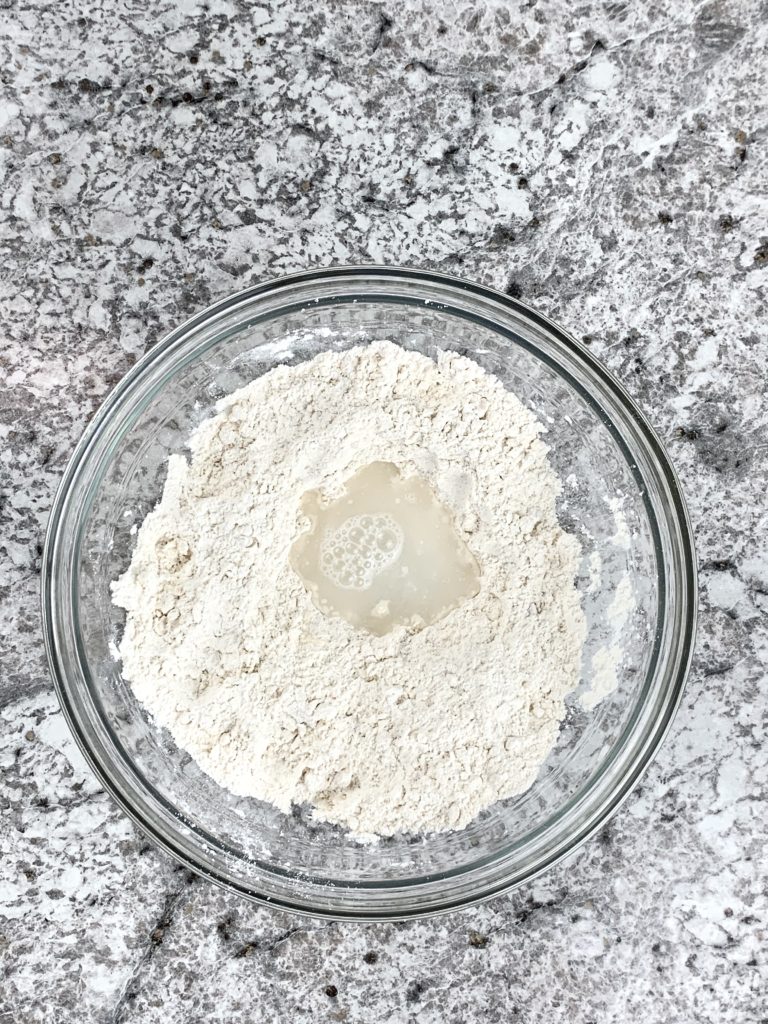 Mixing flour tortilla