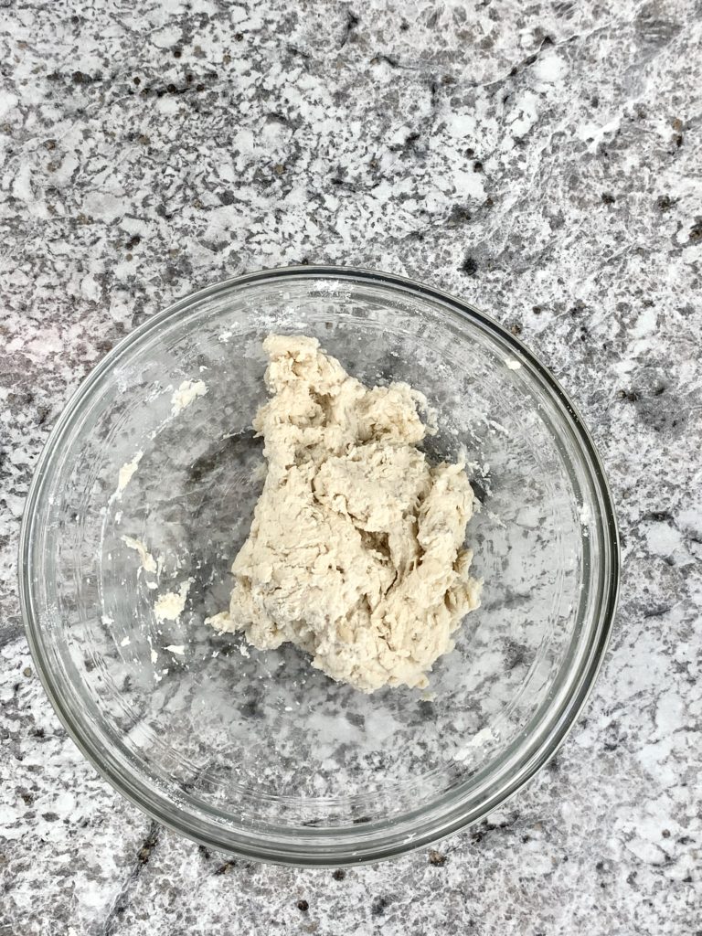 Shaggy dough for flour tortilla