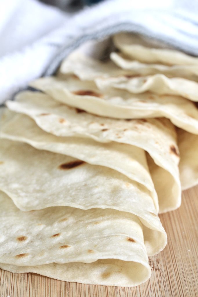 Soft Homemade Flour Tortillas