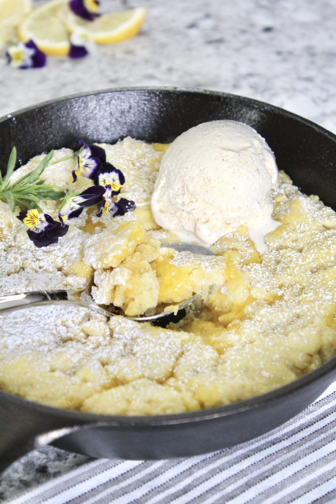 The Ultimate Lemon Skillet Cookie