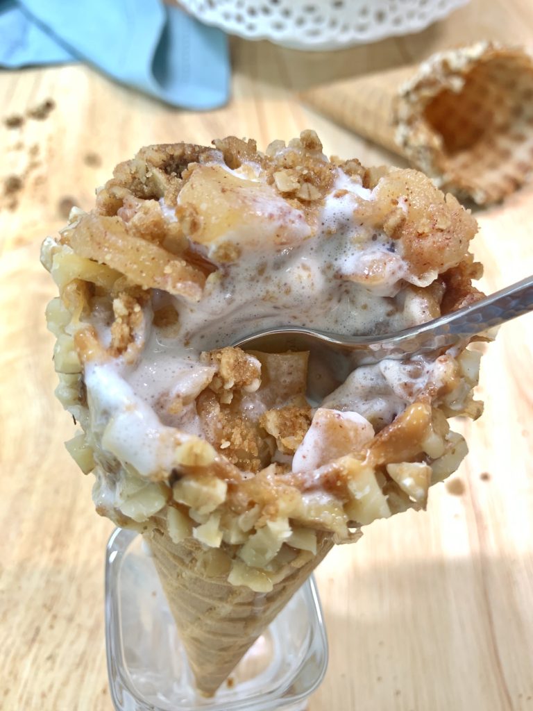 Apple Crisp in a Cone | In Good Flavor