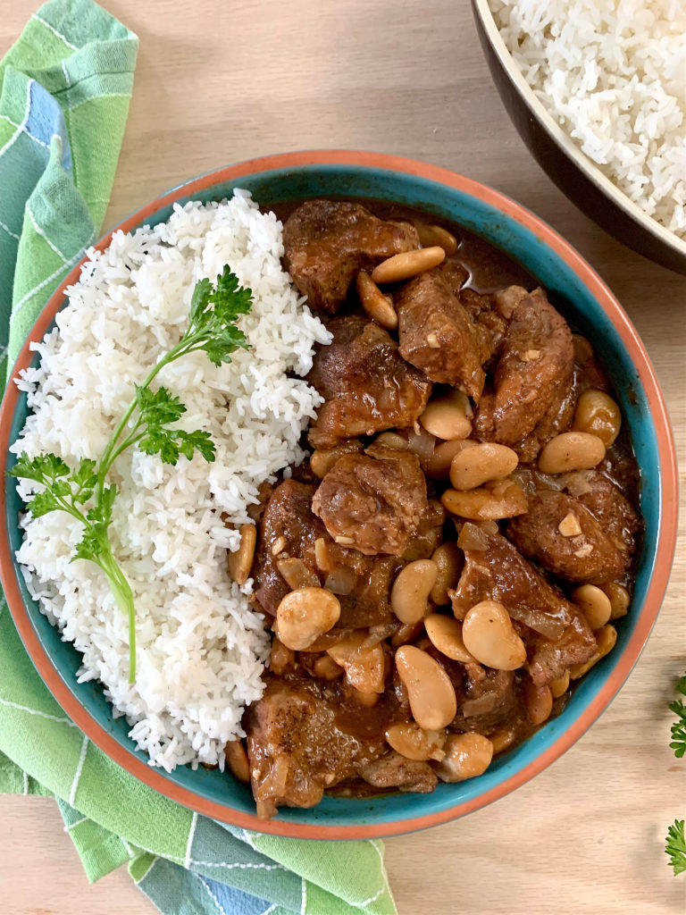 Slow Cooker Pork with Beans