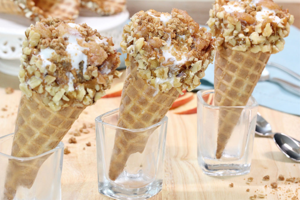 Apple Crisp in a Cone