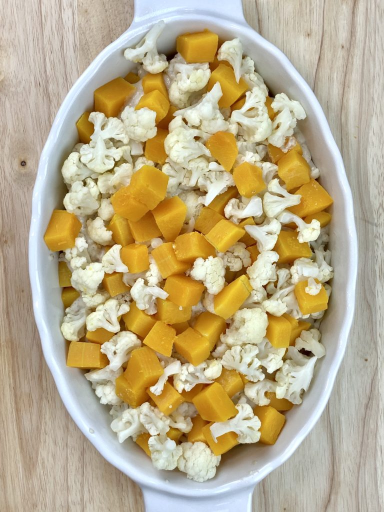 Cauliflower and Butternut Au Gratin