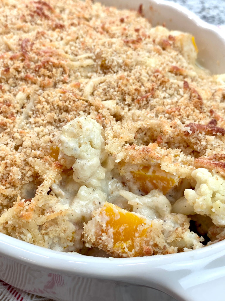 Cauliflower and Butternut Au Gratin