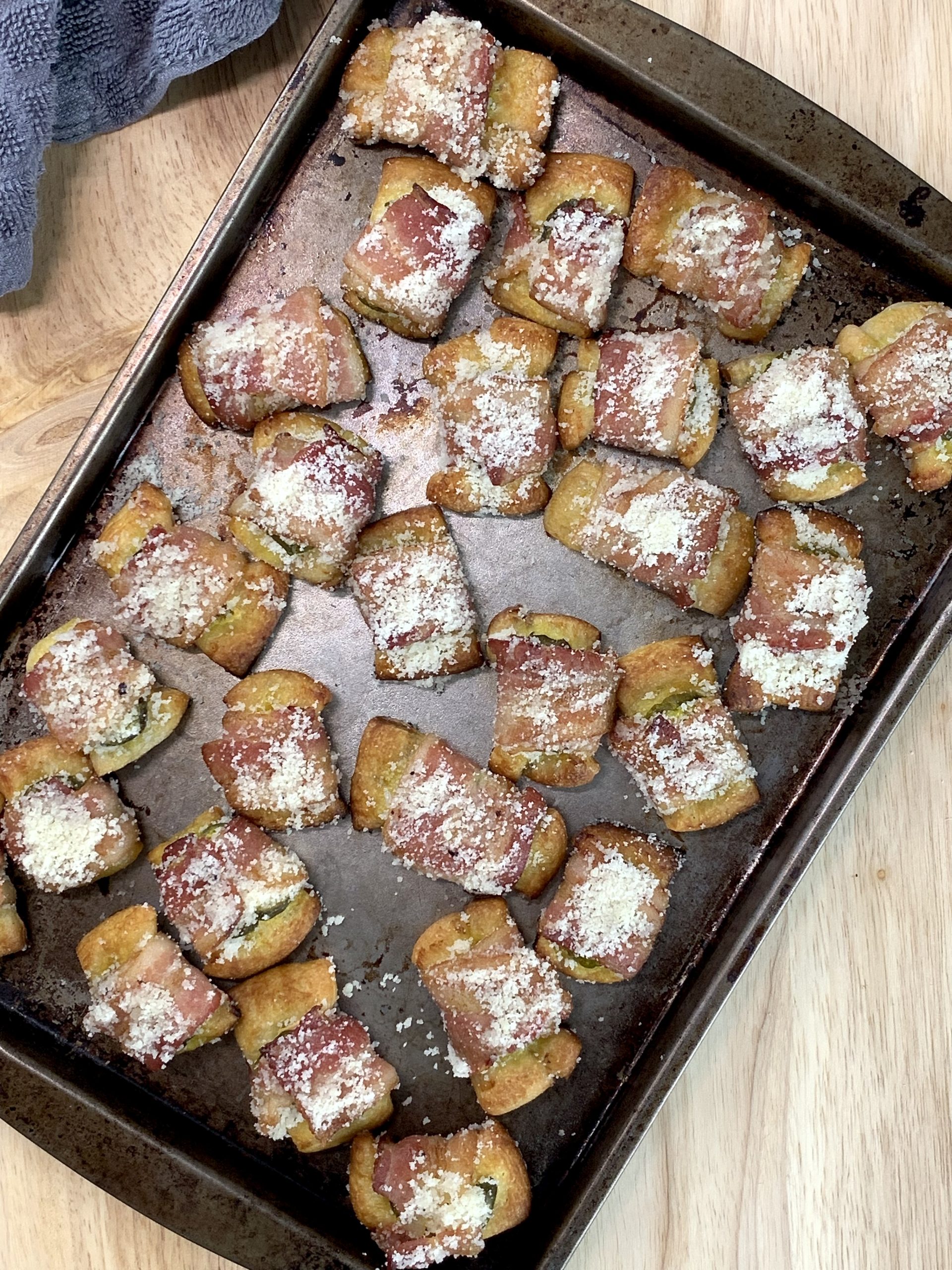 Parmesan Bacon and Pickle Bites