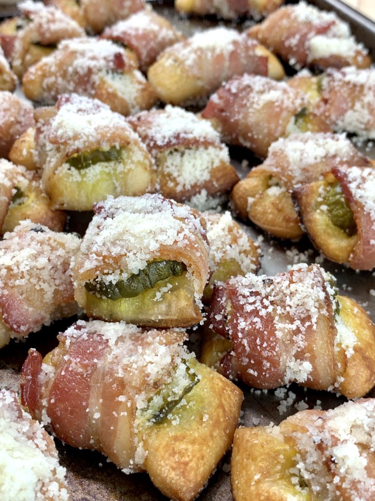 Parmesan Bacon and Pickle Bites