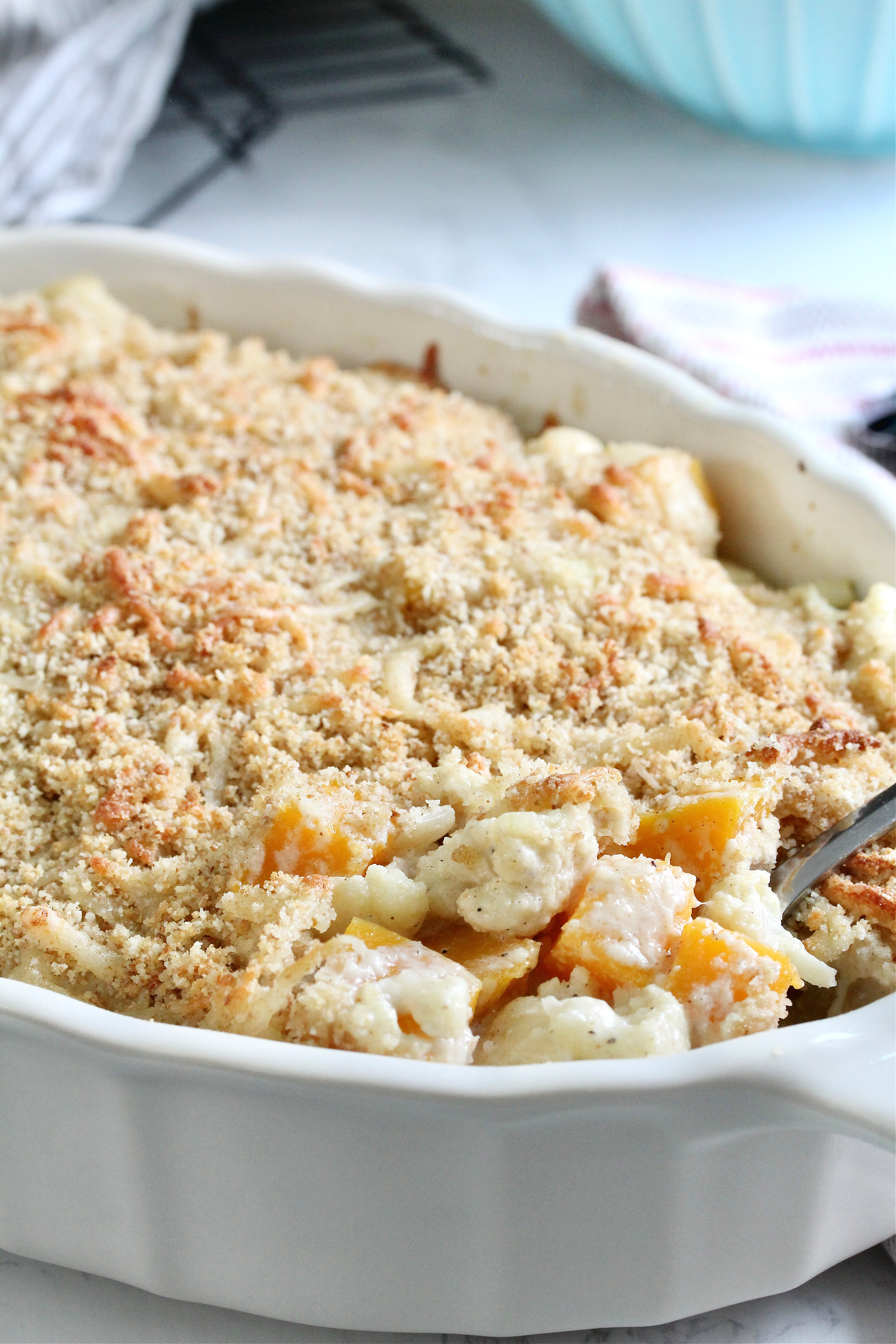 Cauliflower and Butternut Au Gratin