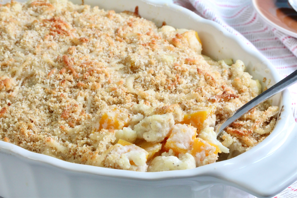 Cauliflower and Butternut Au Gratin