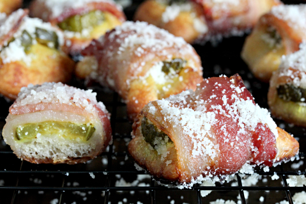 Parmesan Bacon and Pickle Bites