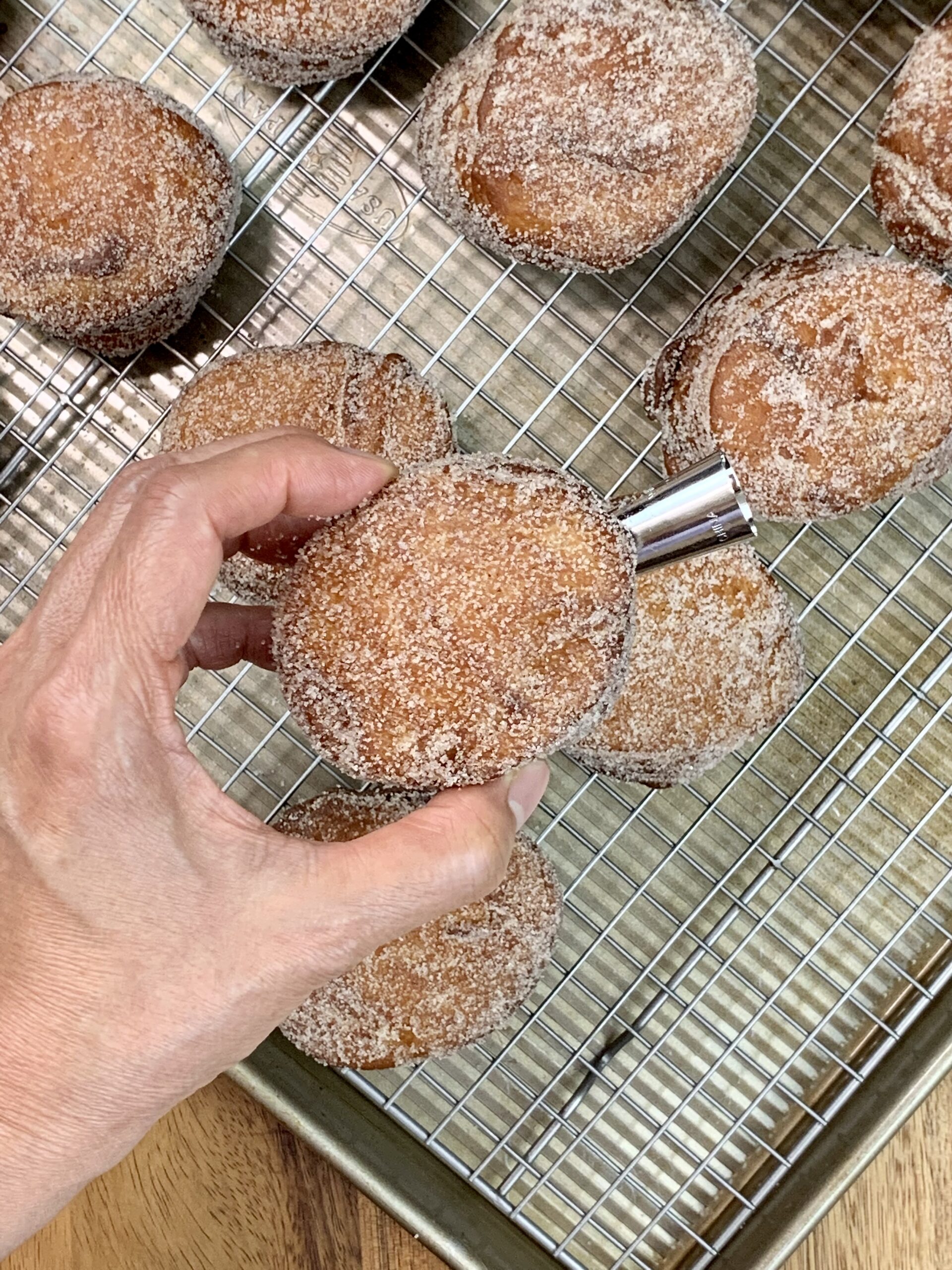 Pumpkin Cream Cheese Filled Donuts