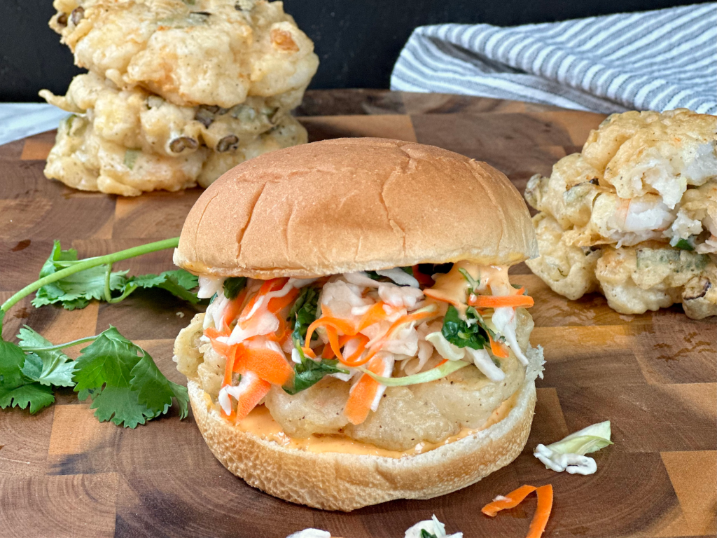 Shrimp Tempura Burger