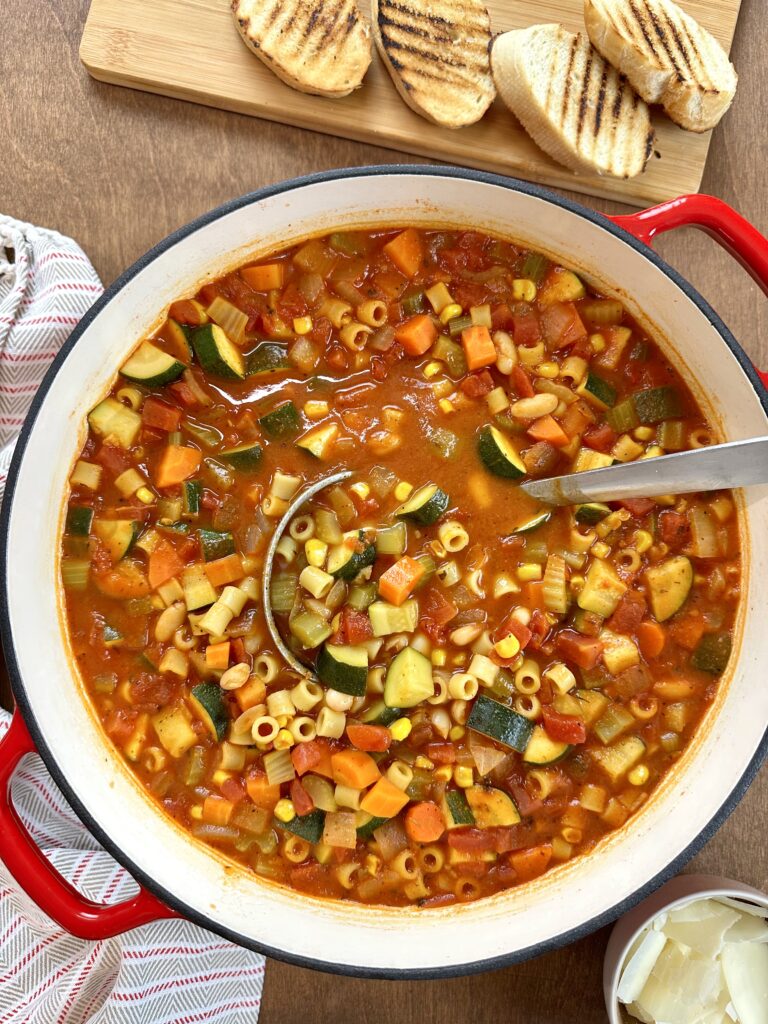 Loaded Vegetable Minestrone Soup