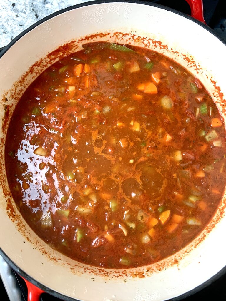 Loaded Vegetable Minestrone Soup