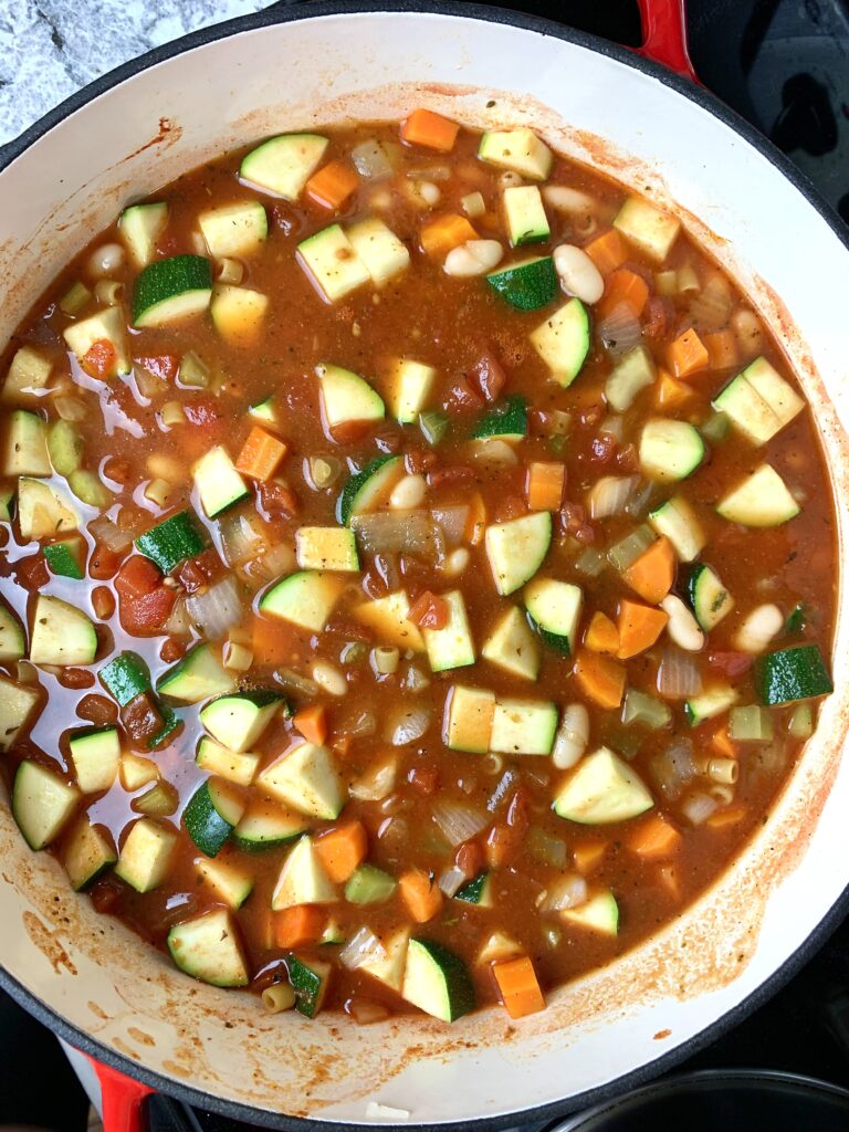 Loaded Vegetable Minestrone Soup