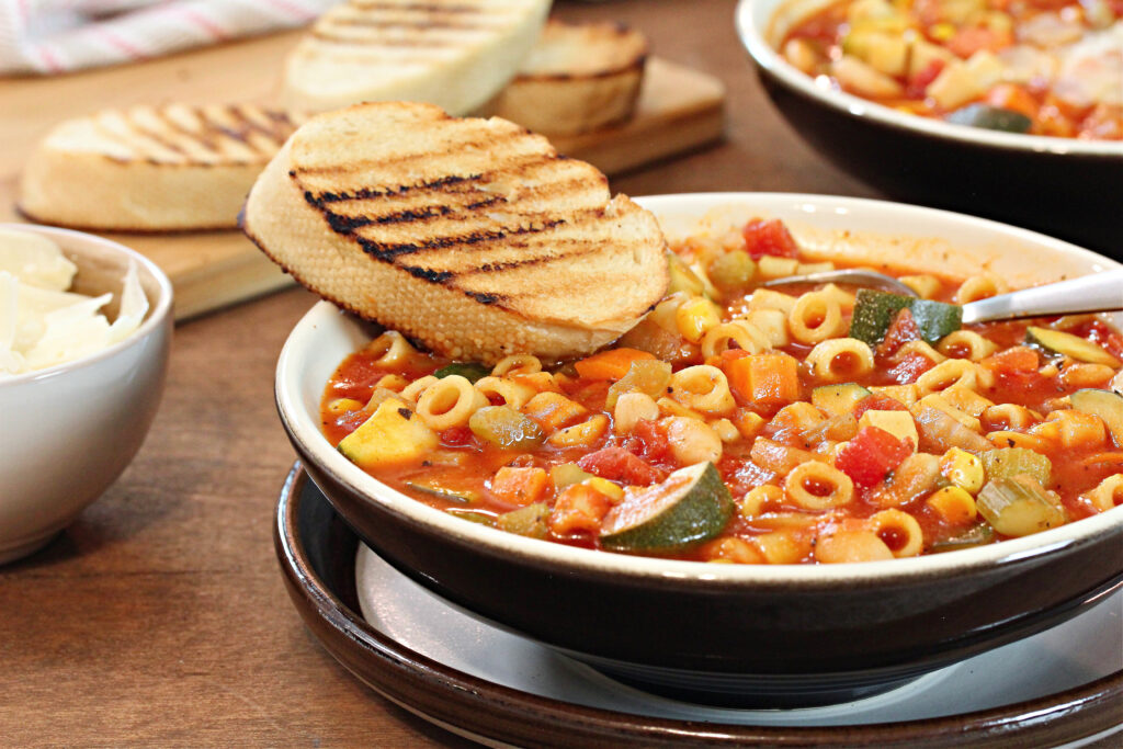 Loaded Vegetable Minestrone Soup