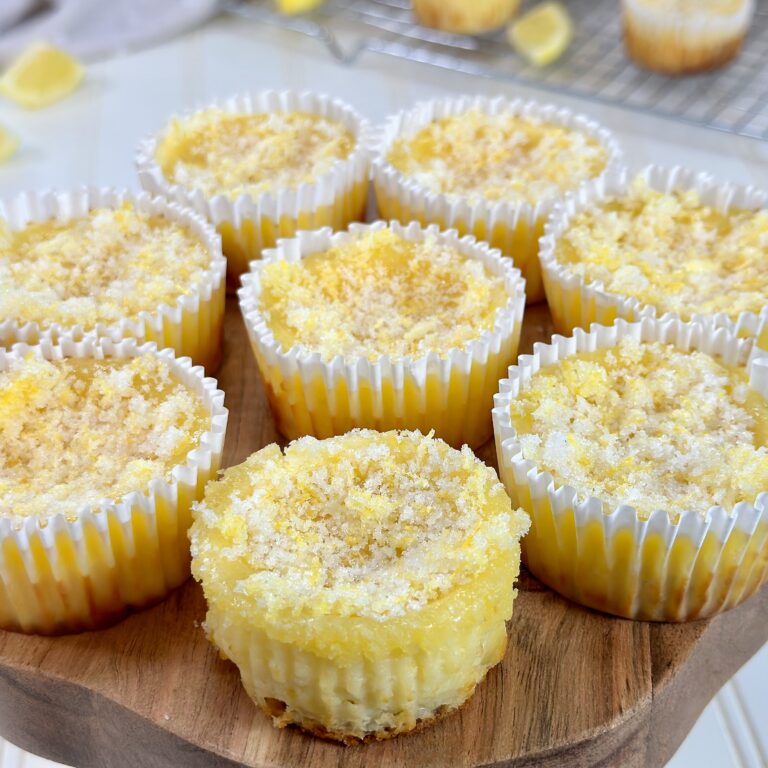 Lemon Delight Mini Cheesecakes
