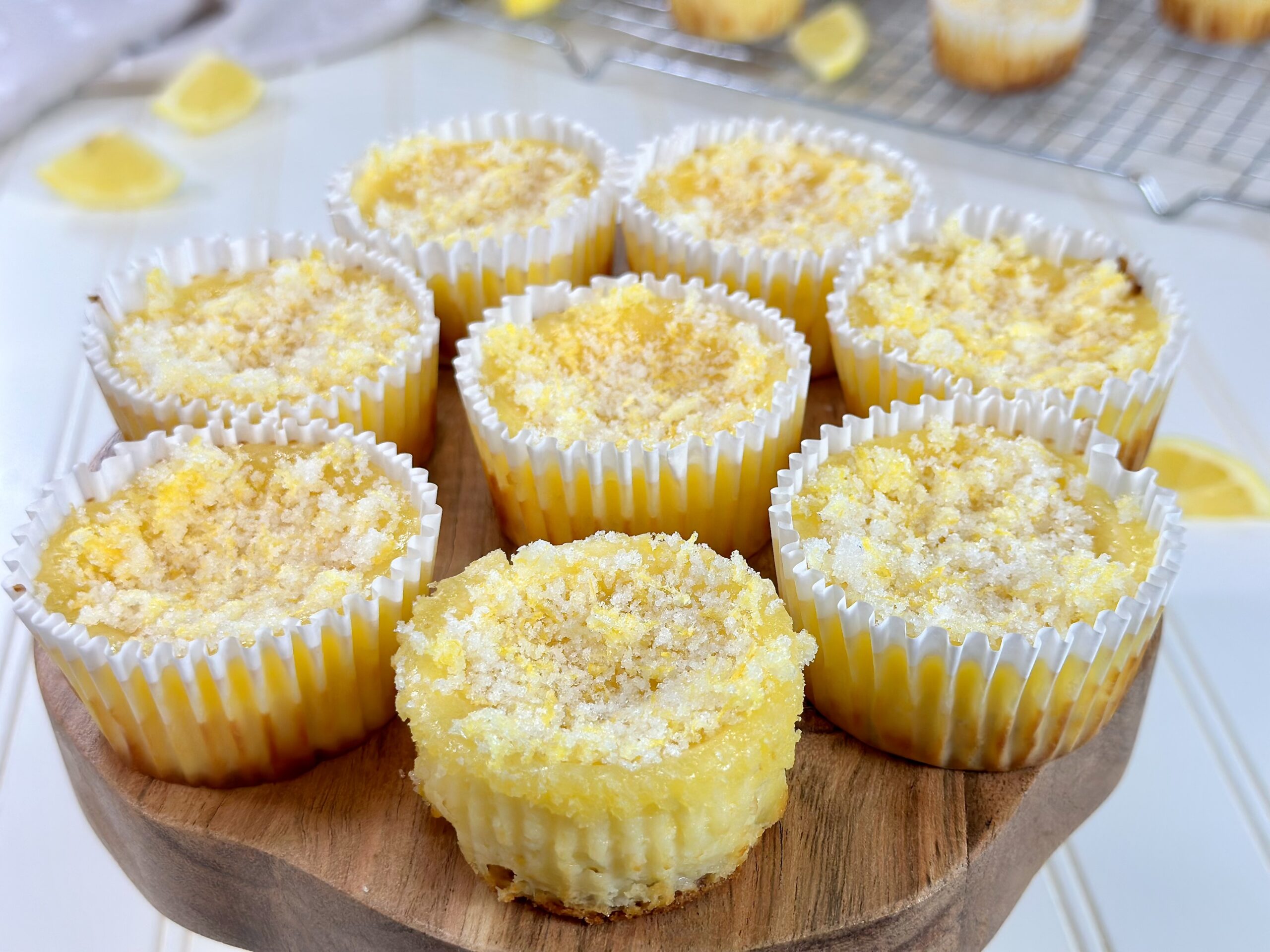 Lemon Delight Mini Cheesecakes