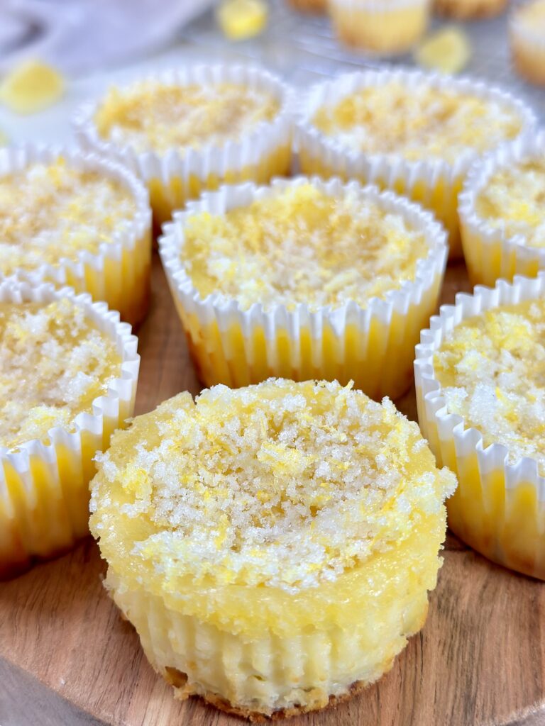 Lemon Delight Mini Cheesecakes